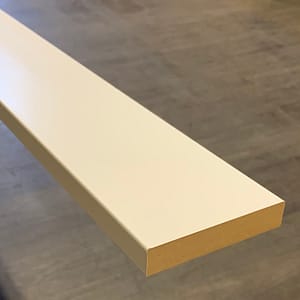 Primed MDF Baseboard 1 by 4-Taiga